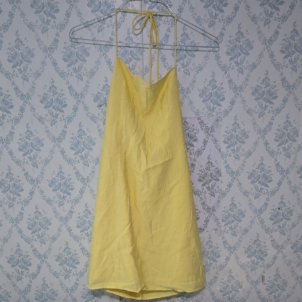 Tiger Mist. Yellow Halter Dress